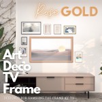 Art Deco TV frame - Rose Gold 43"