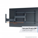 Fits Samsung TV model UE58J5200K Black Swivel & Tilt TV Bracket
